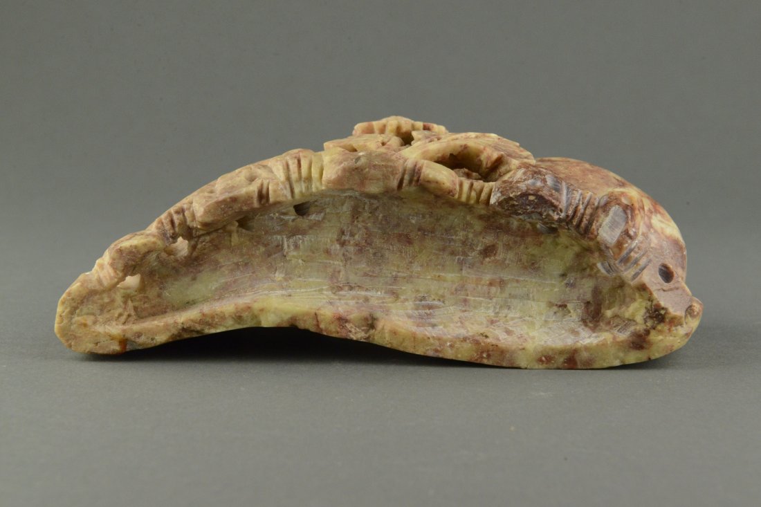 Fine Chinese Shoushan Stone Carved Brush Wash - 3