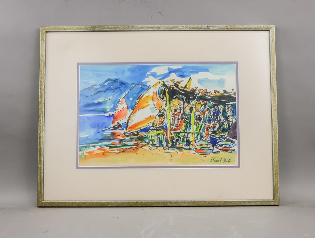 WC on Paper Signed Raoul Dufy Serge Sabarsky (1 of 8)