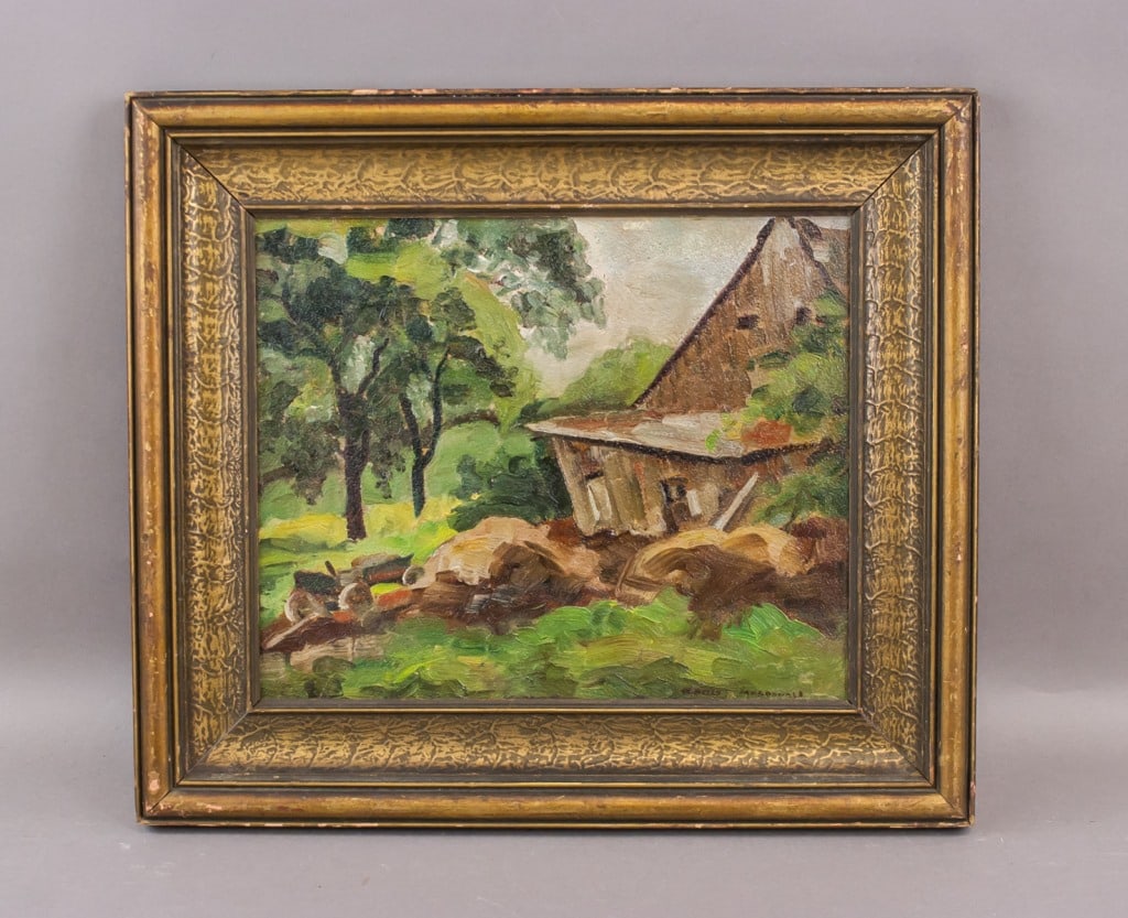 Canadian Oil on Canvas Signed Manly E. MacDonald (1 of 10)