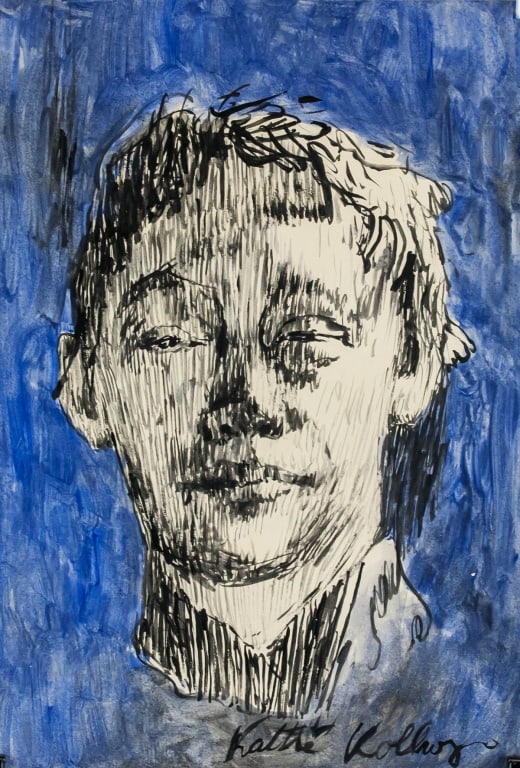 WC on Paper Signed Kathe Kollwitz Kunthandel H&S (1 of 8)