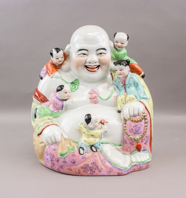 Chinese Porcelain Buddha Sculpture Jingdezhen Mark (1 of 10)