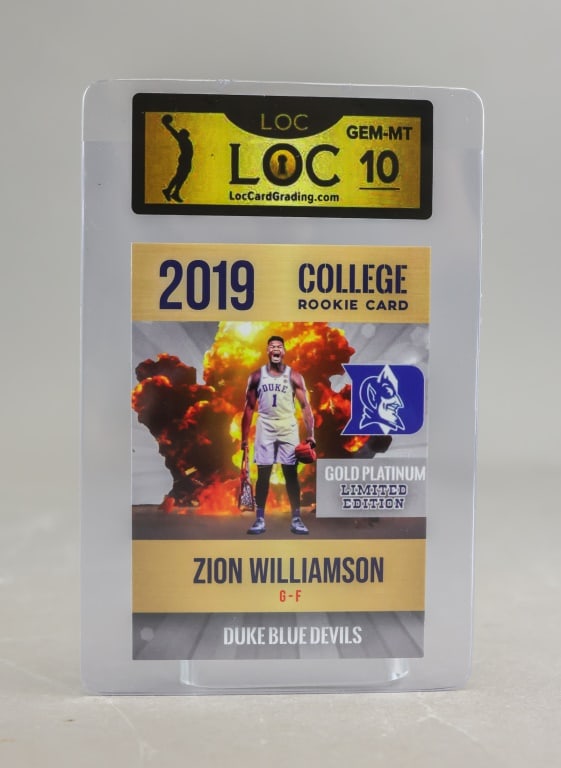 2019 College Rookie Card Zion Williamson LOC 10 (1 of 8)