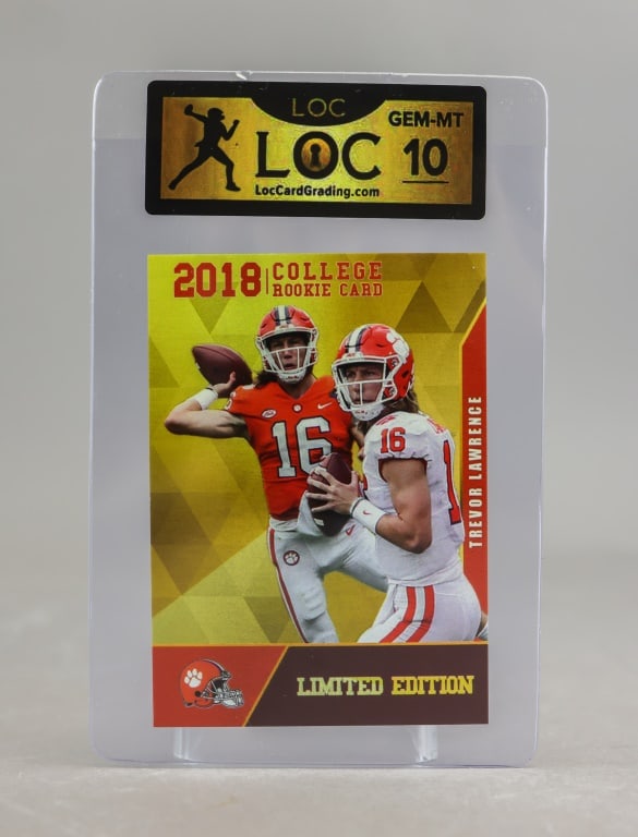 2018 College Rookie Card Trevor Lawrence LOC 10 (1 of 8)
