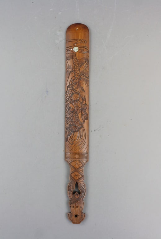 Antique Japanese Carved Bamboo Page Turner (1 of 10)