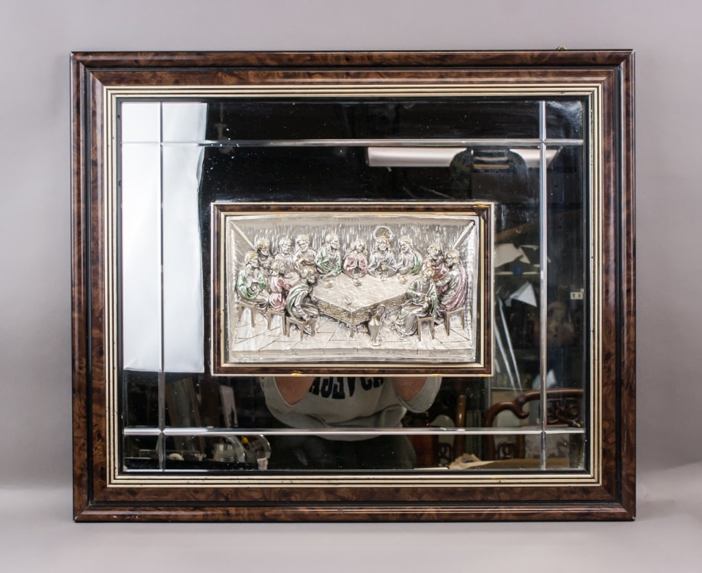 Italian Silver Relief Last Supper Wall Hanging (1 of 10)
