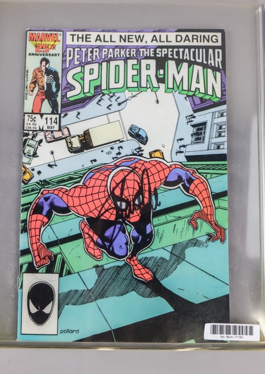 1986 Marvel Spider Man Comic Signed Stan Lee (1 of 6)