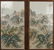 2 Framed Porcelain Plaque Signed Zhu Shan Ba You - 2
