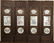 Set of 4 Chinese Porcelain Plaque Zhu Shan Ba You