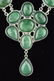 Lady's Emerald Green Beryl Necklace w GLA Cert - 2