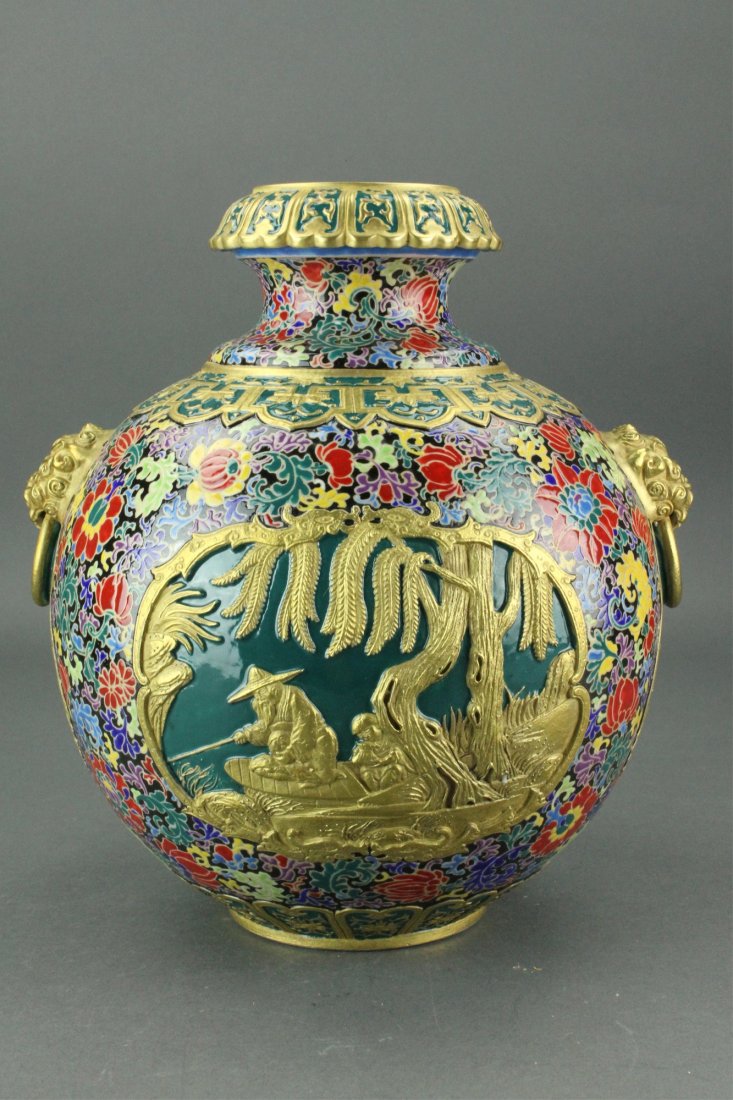 Chinese Gilt Porcelain Vase Qianlong Mk (1 of 8)