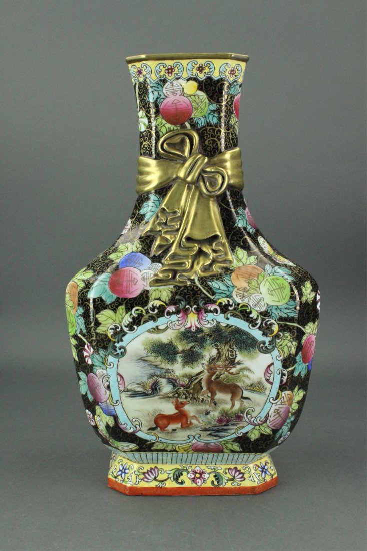 Chinese Gilt Famille Rose Porcelain Vase Qianlong (1 of 7)
