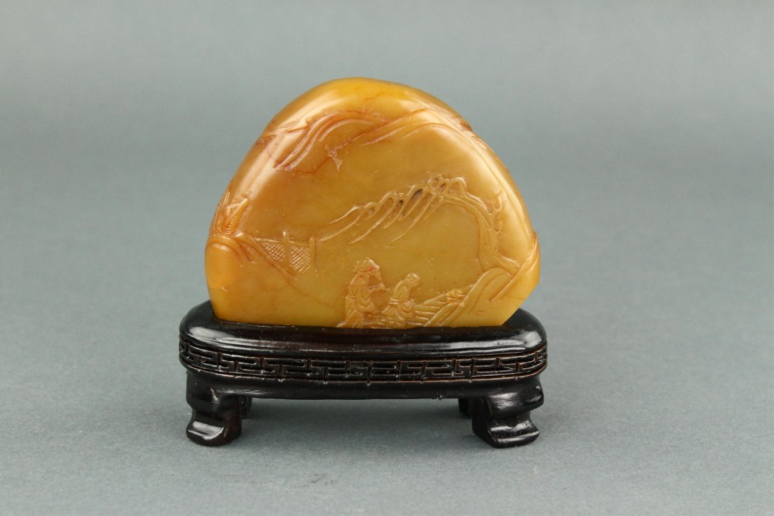 Chinese Shoushan Stone Carved Boulder (1 of 6)