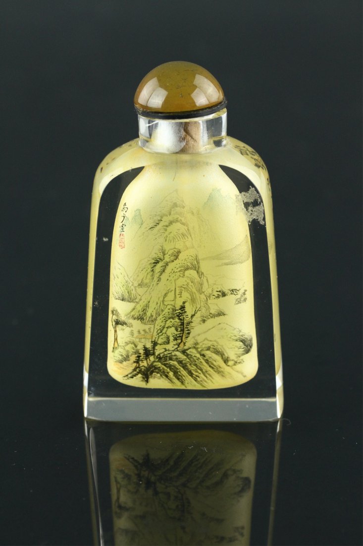 Snuff Bottle Painted Inside Signed Ma Shaoxuan (1 of 5)
