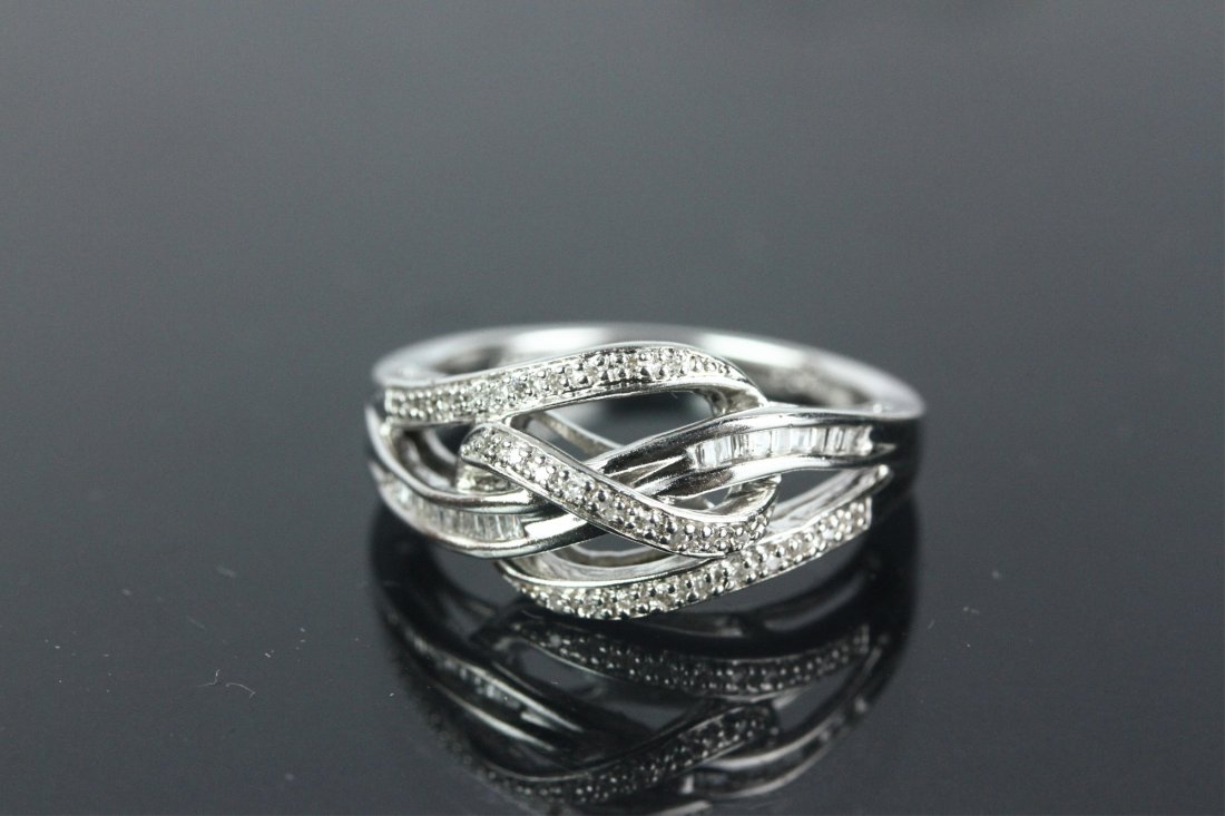 Sterling Silver Diamonds Ring CRV$450 (1 of 5)