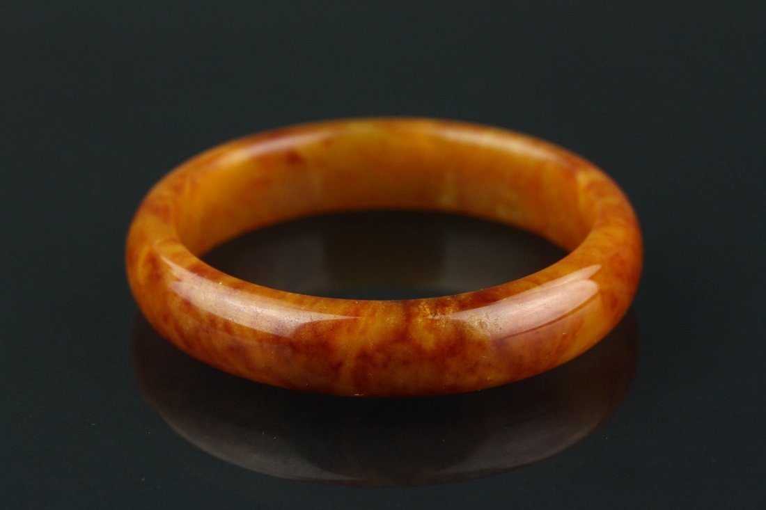 Chinese Brown Jade Bangle (1 of 3)