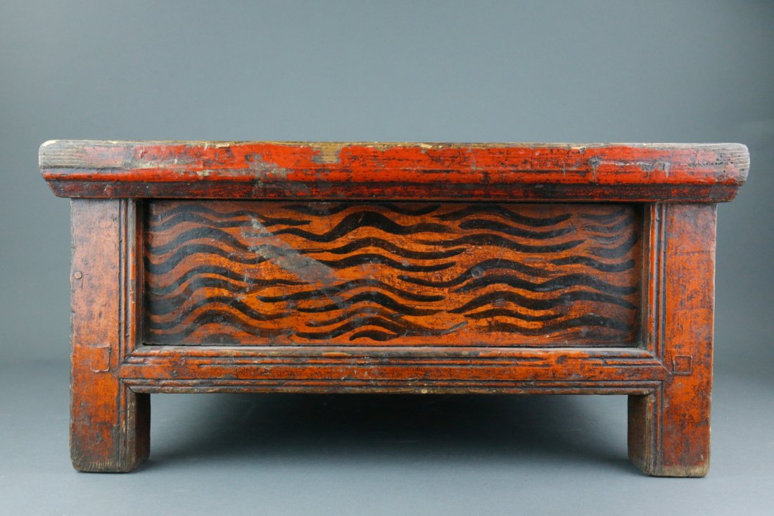 Mongolian Kang Table with Tibetan Style 19th C (1 of 6)