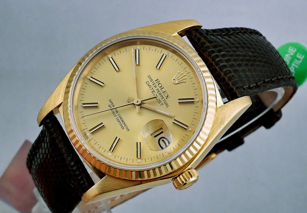 Rolex Datejust 18K Gold 1601 Auto Quickset 1979 (1 of 10)