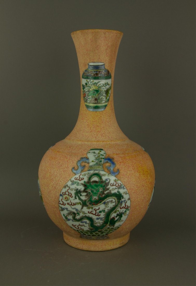 Chinese Famille Verte Kangxi Style Porcelain Vase (1 of 5)