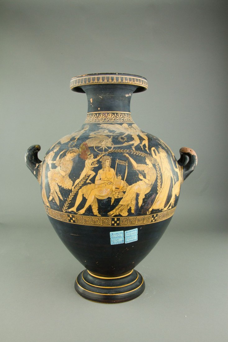 Greek Black Ground Handled Pottery Jar (1 of 8)