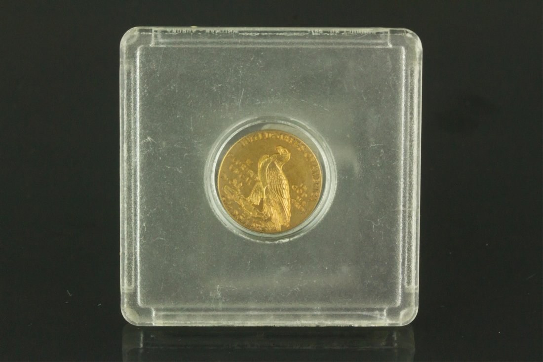 1909 American 2.5 Dollars Indian Head Gold Coin (1 of 3)