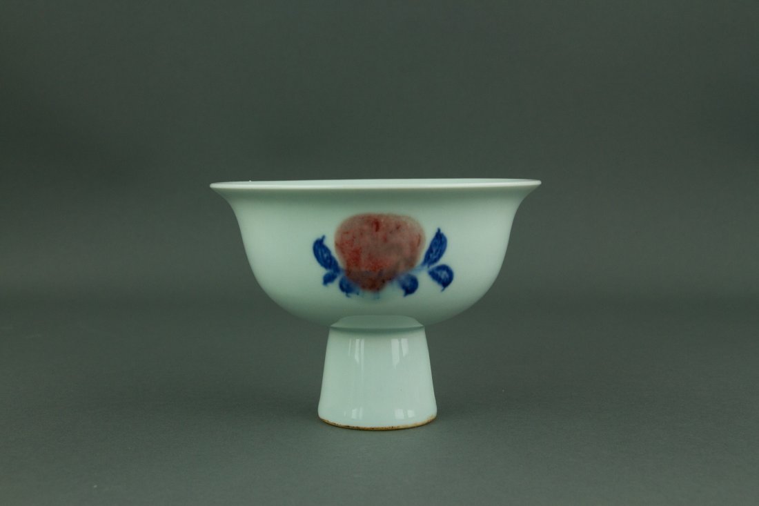 Chinese Doucai Stem Porcelain Cup Yongle Mk (1 of 3)