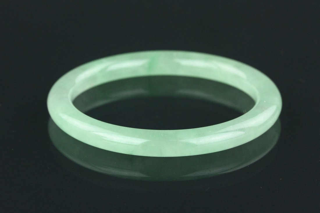 Chinese Green Jadeite Bangle (1 of 5)