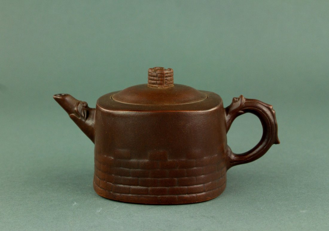 Chinese Zisha Teapot w/ Yixing Mark (1 of 7)