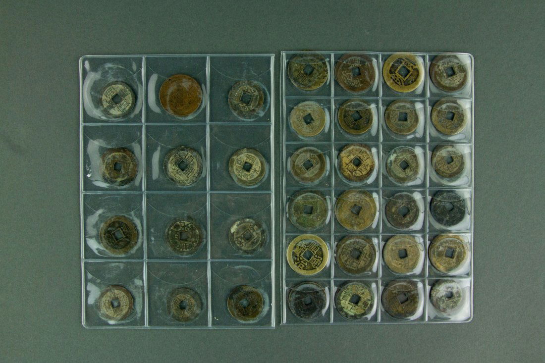 34 Pieces of Chinese Bronze Coins (1 of 5)