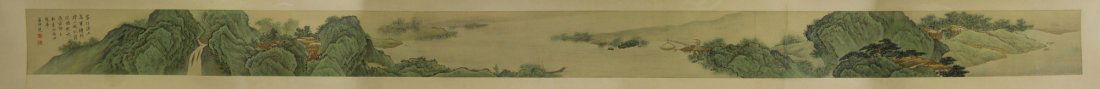 Dong Bangda 1699-1769 Watercolour on Paper Scroll (1 of 9)