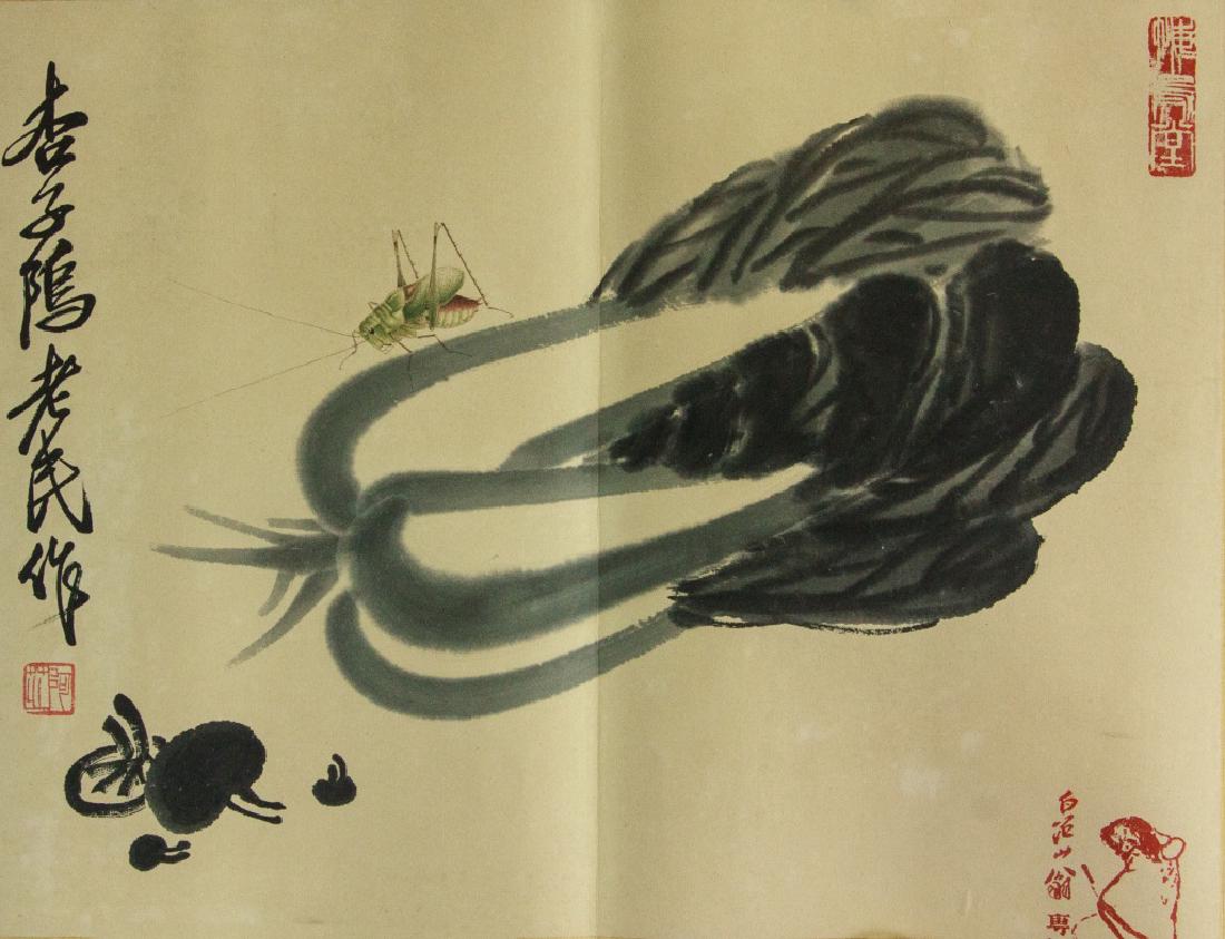 Qi Baishi 1864-1957 Chinese Watercolour on Paper (1 of 7)