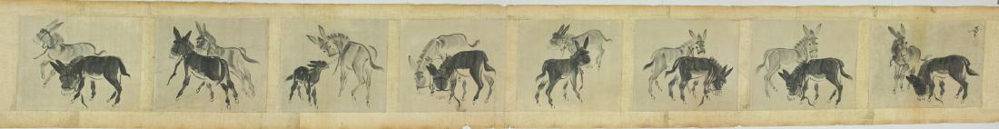 Huang Zhou 1925-1997 Watercolour on Paper Scroll (1 of 6)