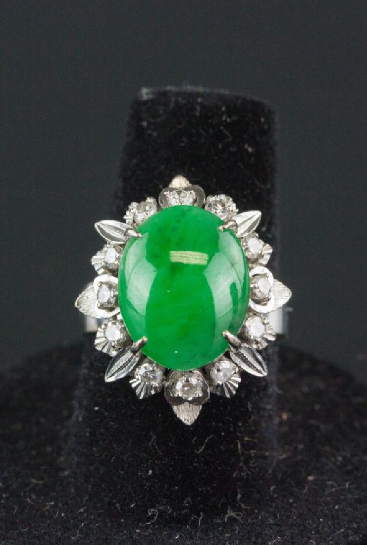 Chinese Green Jadeite Ring (1 of 5)