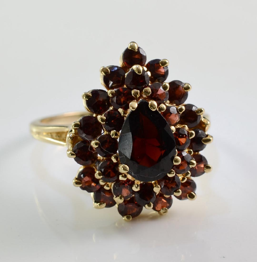 Ladies 14K Garnet Ring (1 of 2)