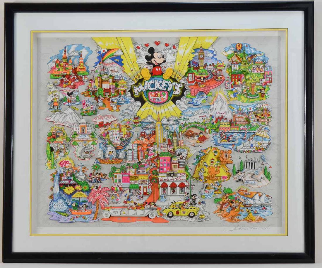 Charles Fazzino: Mickey's World Tour (1 of 5)