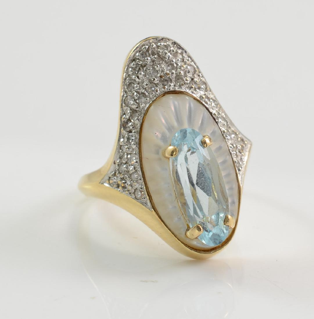 14K Erte Alouette Cocktail Ring (1 of 3)
