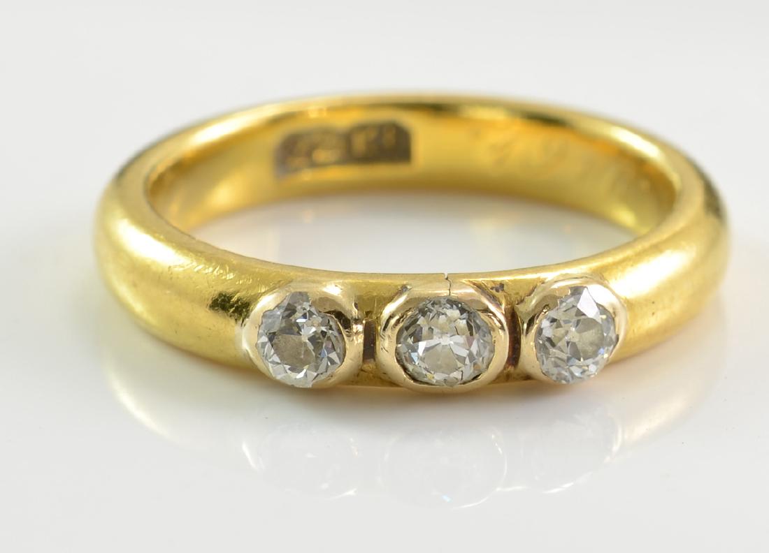 Ladies Antique 22K Diamond Ring (1 of 2)
