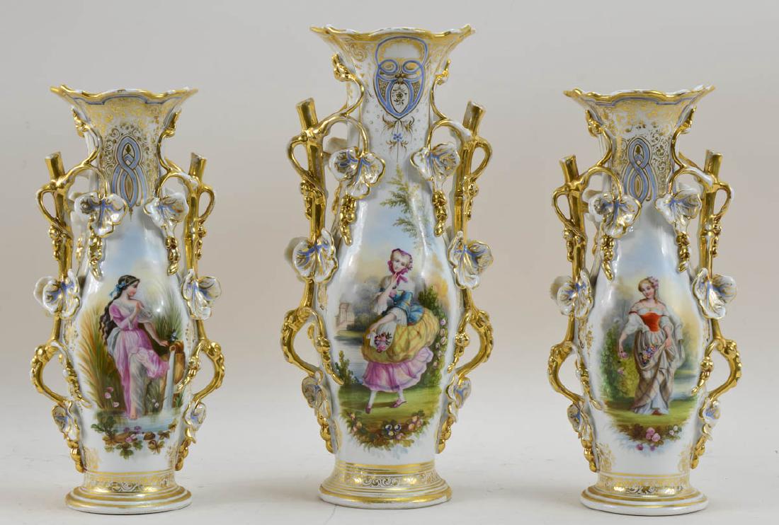 Antique Porcelain Garniture set (1 of 4)