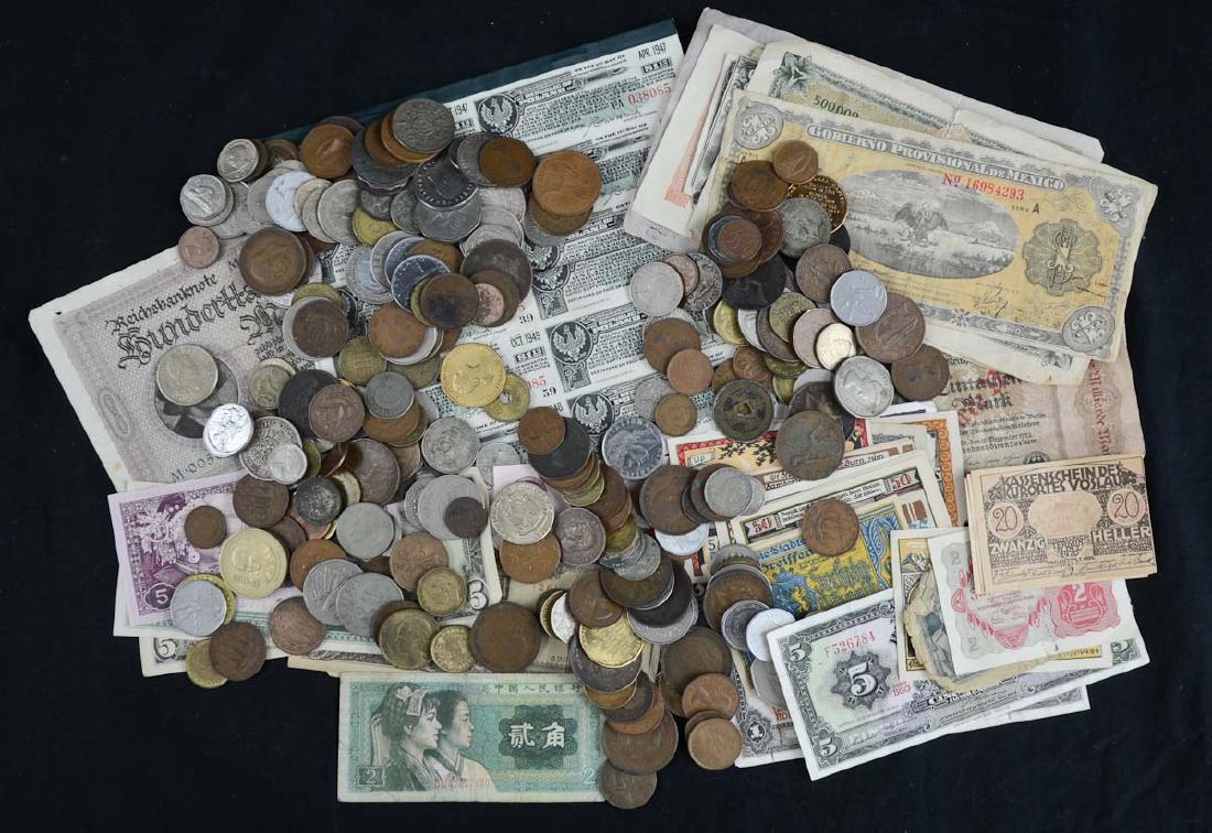 Foreign Coins and paper Money (1 of 1)