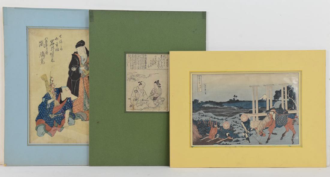 Six Japanese Woodblock Prints (1 of 2)