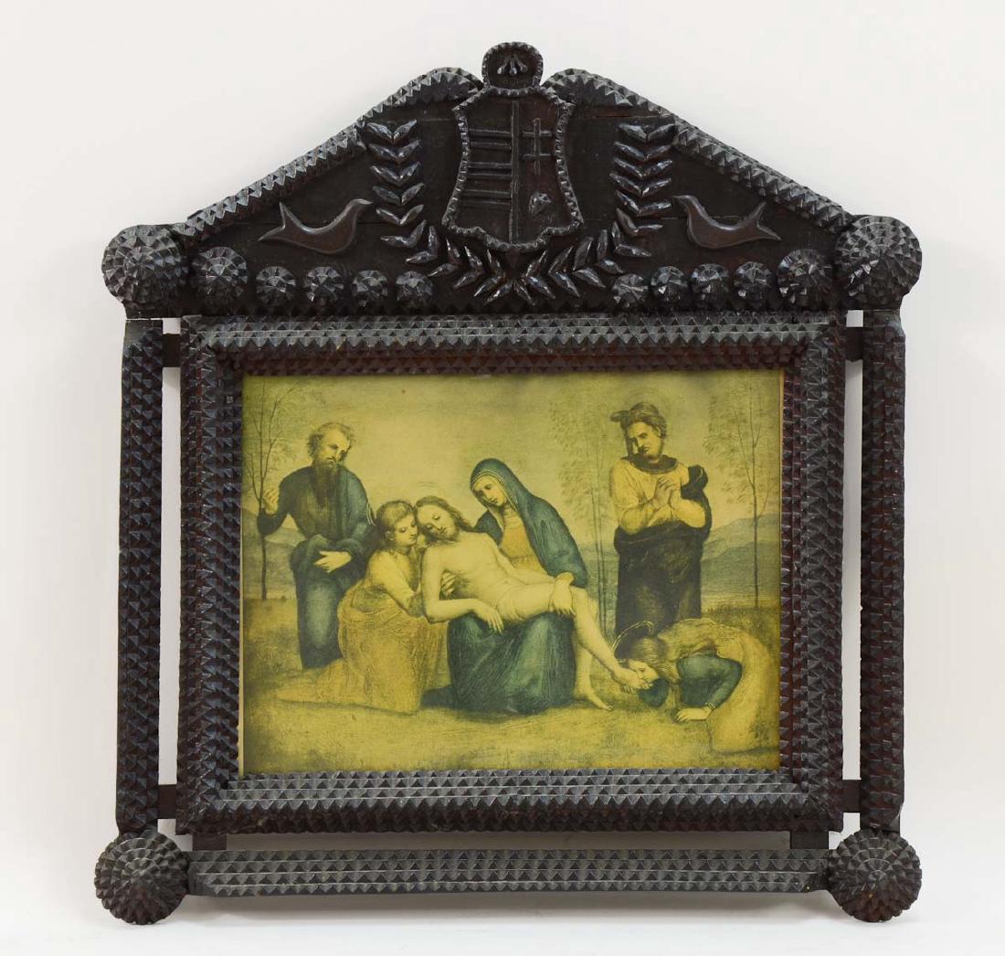 Chip Carved Tramp Art Frame (1 of 4)