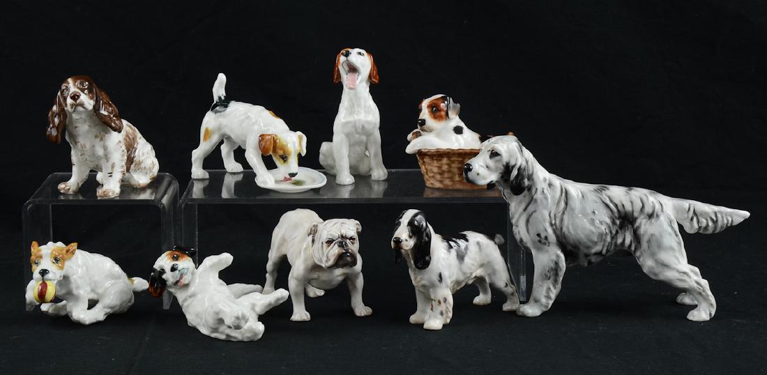 9 porcelain dogs (1 of 4)