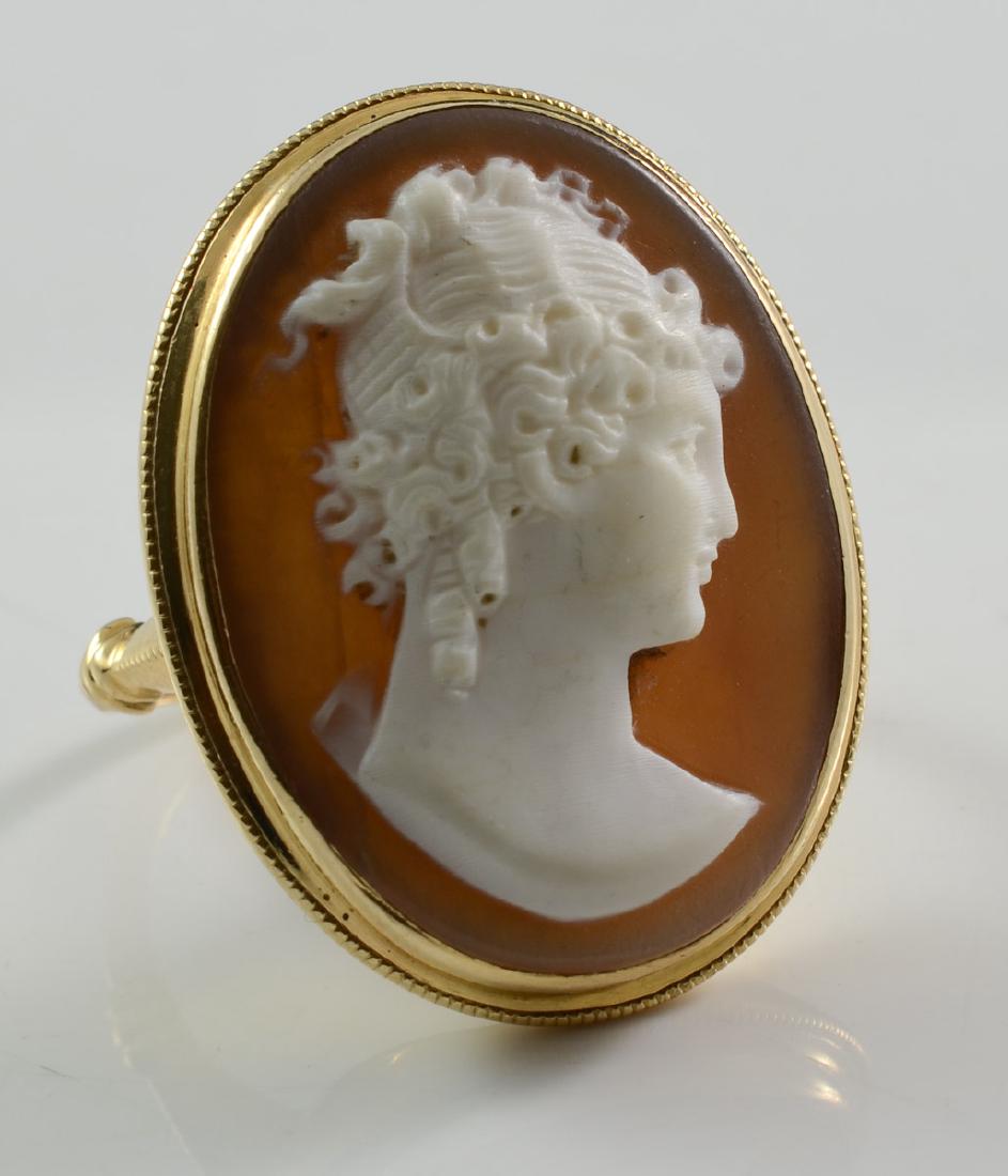 Ladies Antique 14K Cameo Ring (1 of 3)