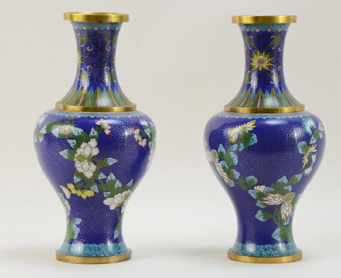 Pair of Chinese Cloisonne Vases (1 of 1)