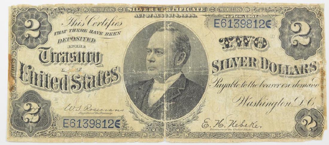 Series of 1891 $2 Silver Certificate (1 of 2)