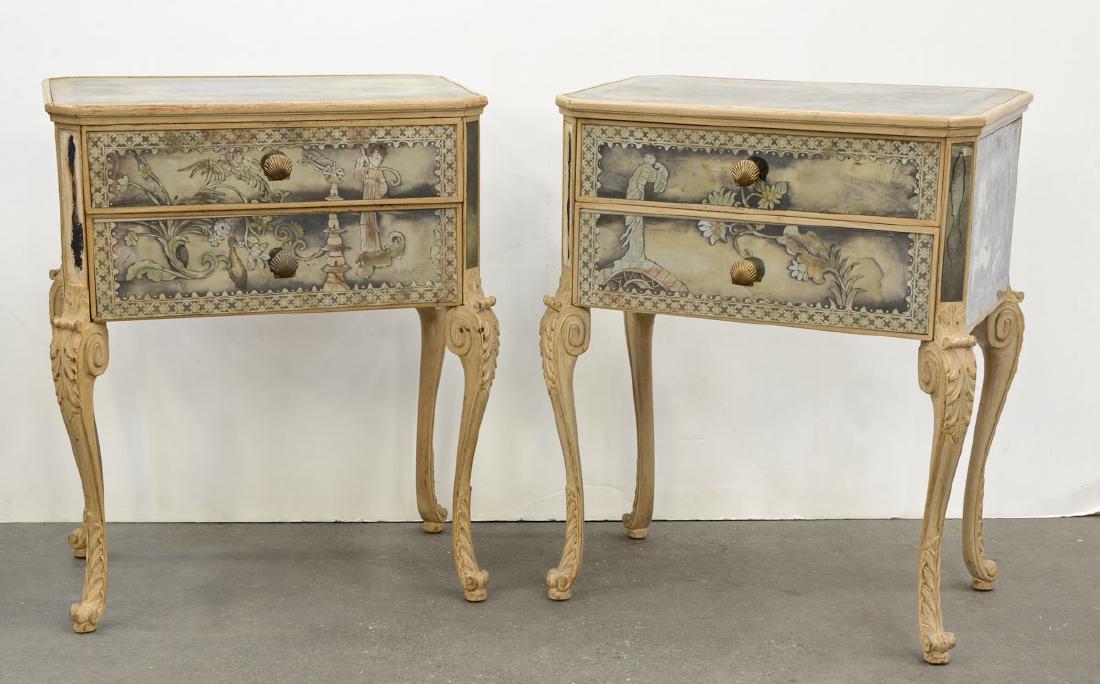 Pair of Eglomise Stands (1 of 1)