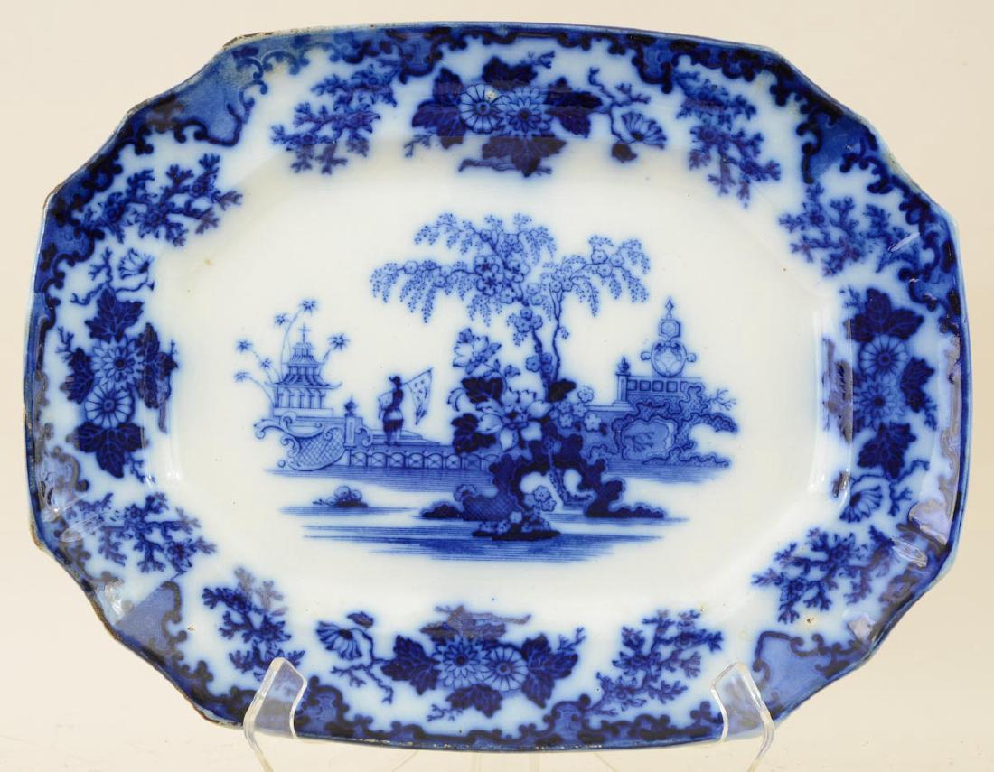 Antique Flow Blue Platter (1 of 3)