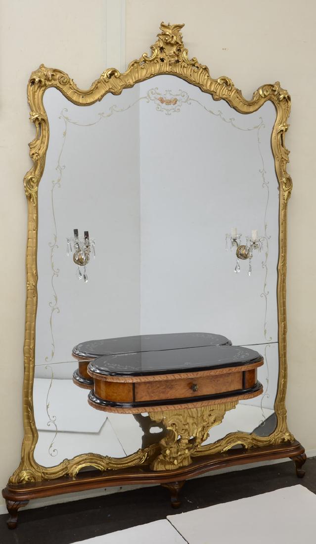 Italian Rococo Hall Mirror (1 of 1)