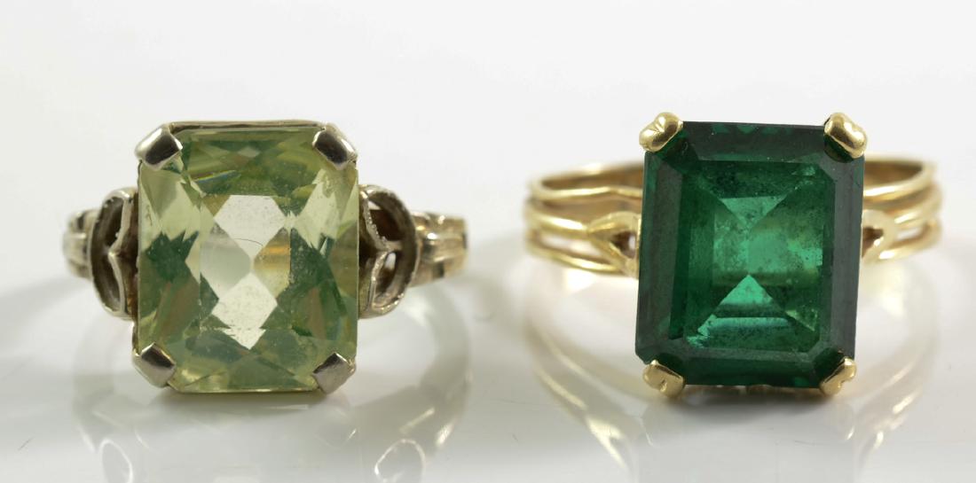 Two Ladies 14K Gemstone Rings (1 of 5)