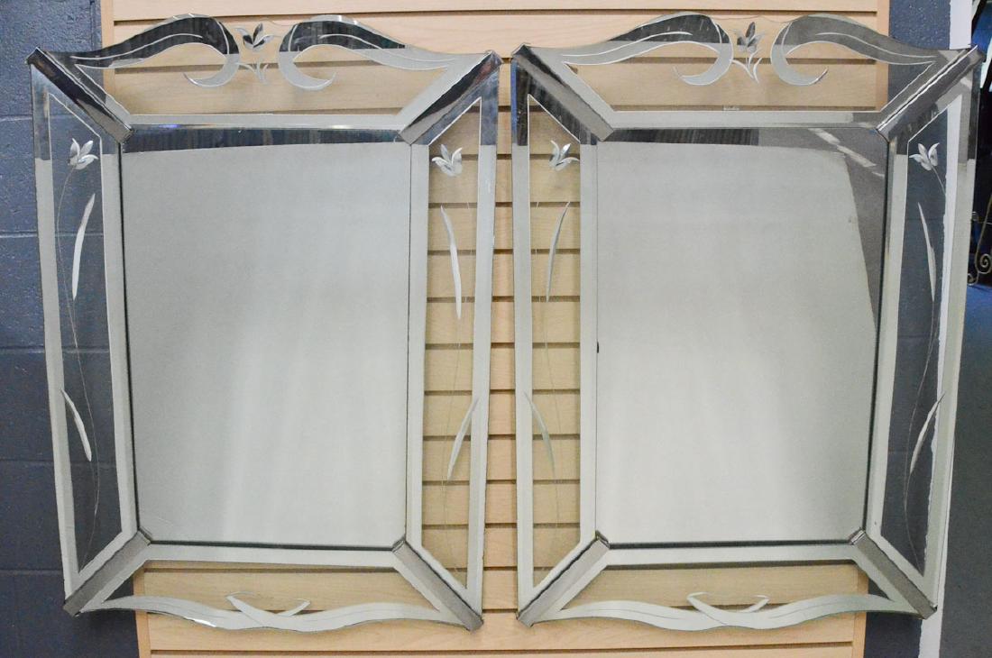 Pair of Mid Century Venetian Mirrors (1 of 1)
