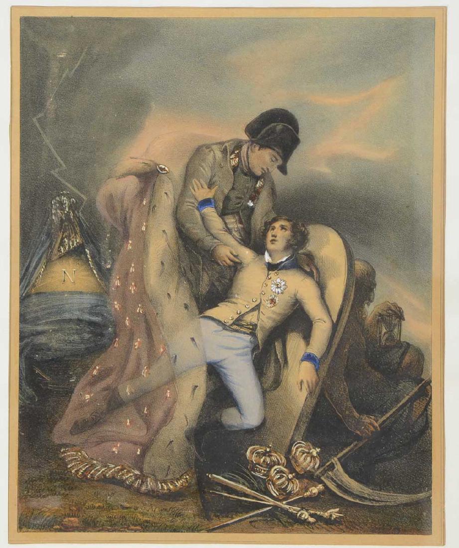 Antique French Lithograph: Napoleon (1 of 2)